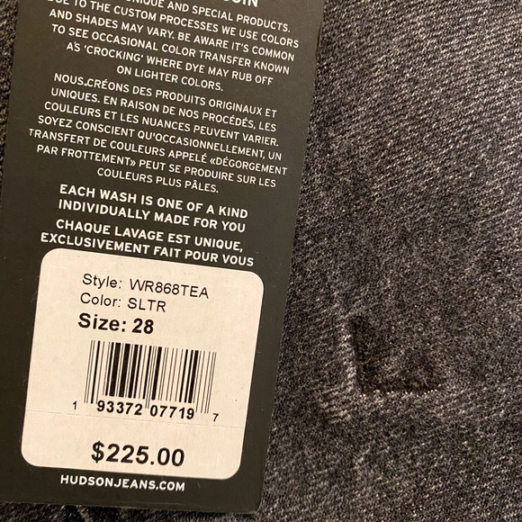 HUDSON Asymmetrical Edgy Split Denim Mini Skirt - Picture 6 of 7